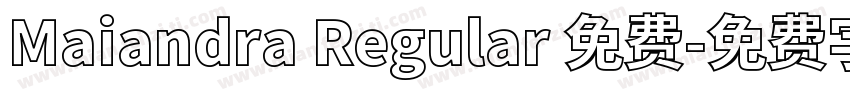 Maiandra Regular 免费字体转换